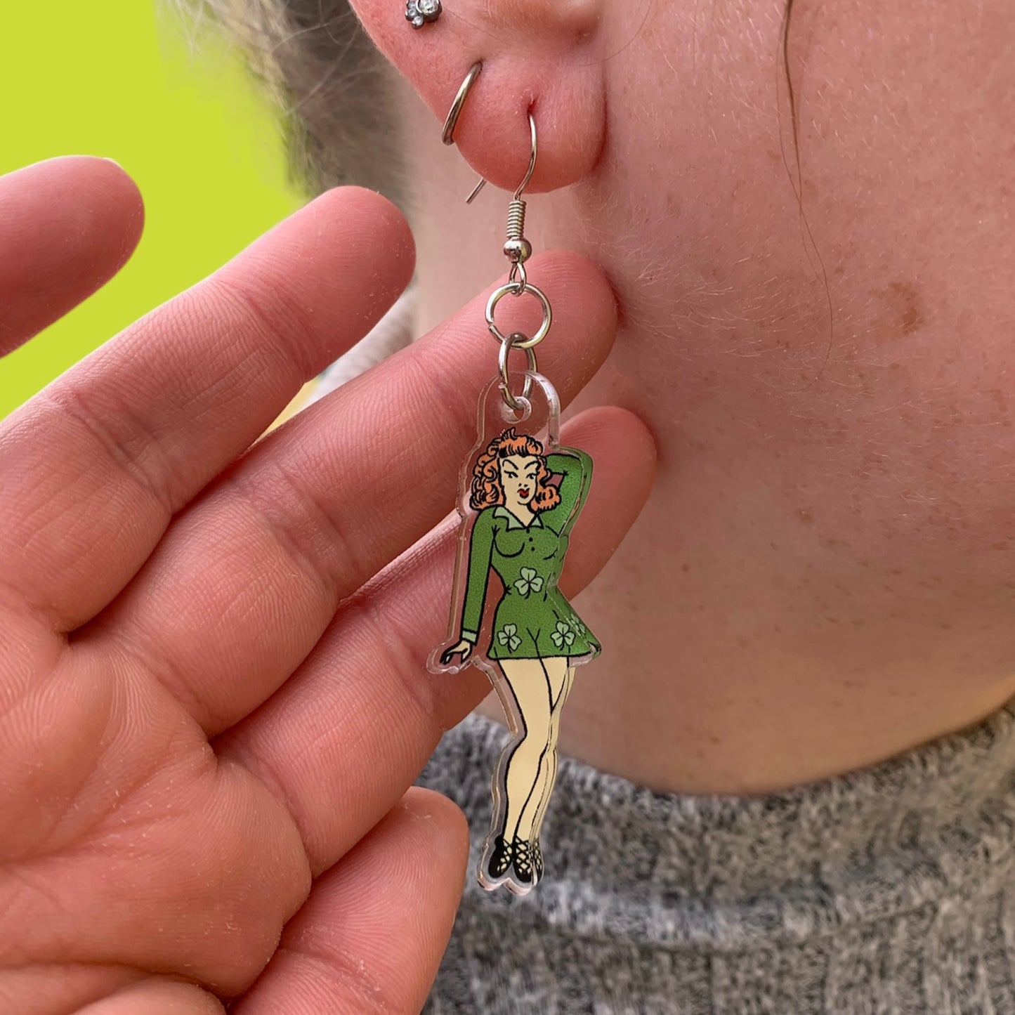 Pin-Up Irish Dancer Earrings