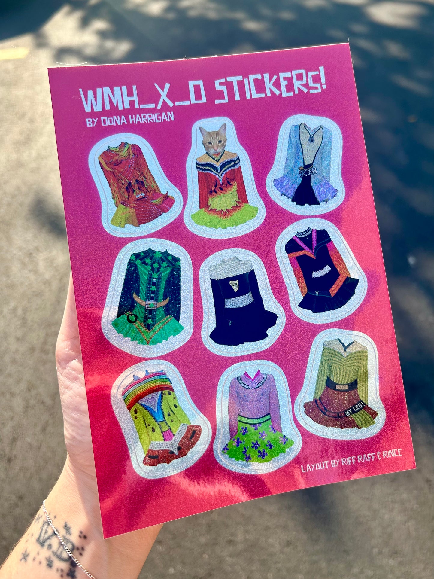 wmh_x_0 Glitter Sticker Sheet by Oona Harrigan