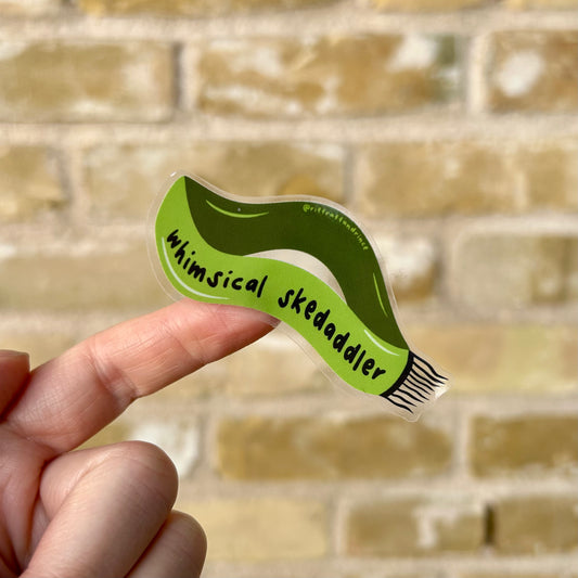 Whimsical Skedaddlers Sash Sticker