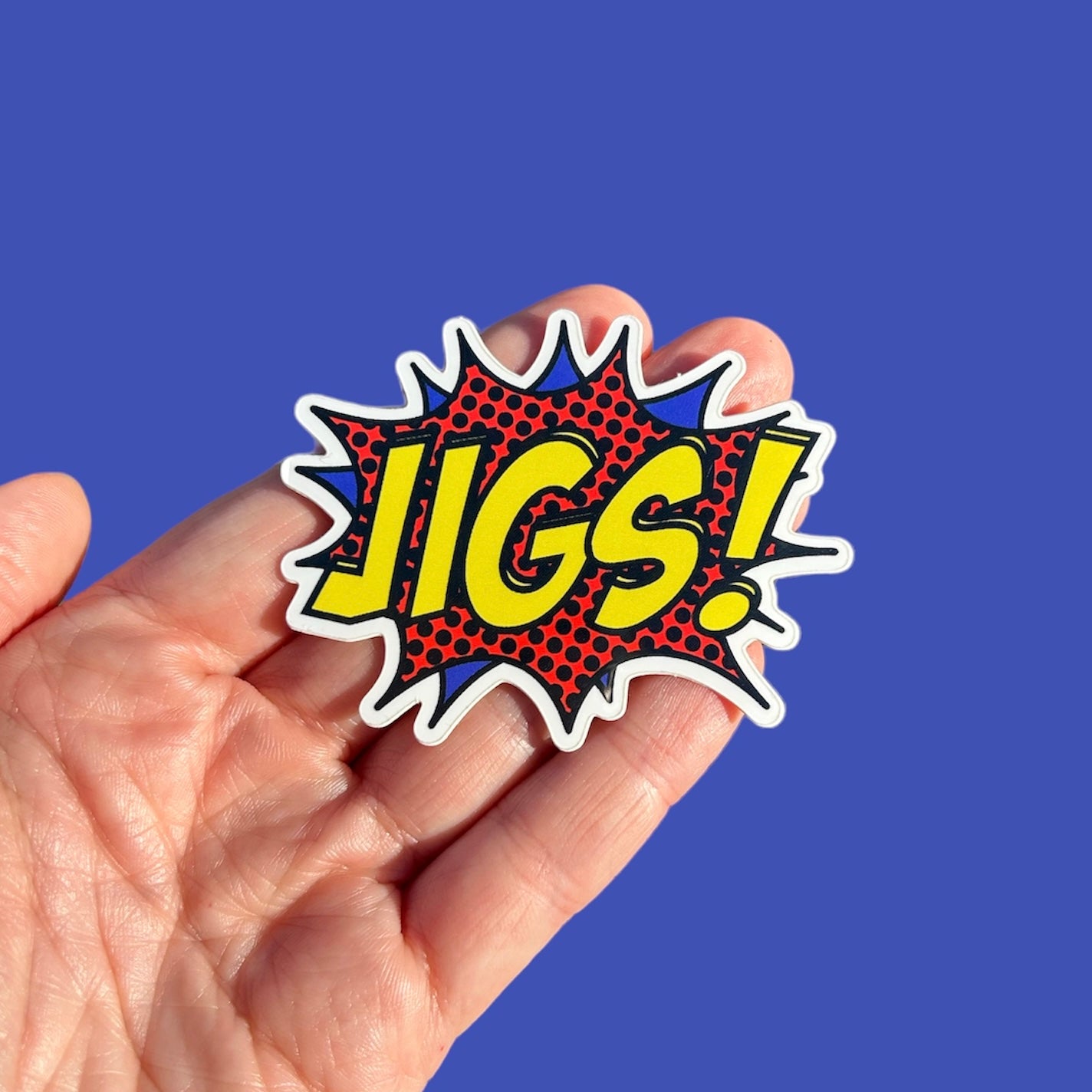 Jigs! Comics Text Sticker