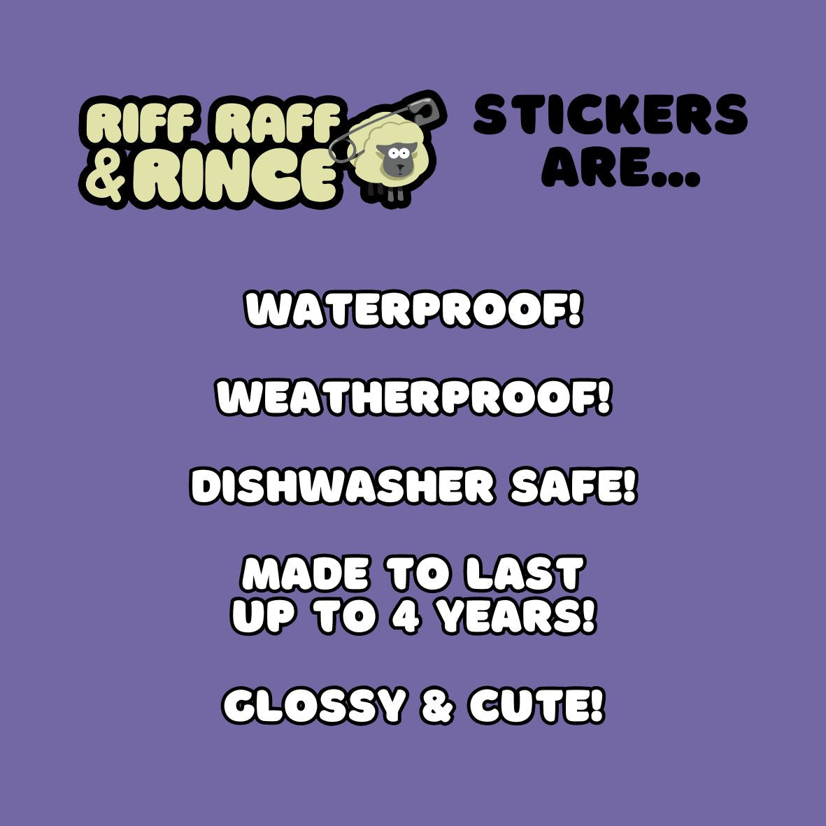 Bootleg Irish Crystal Clear Sticker Set