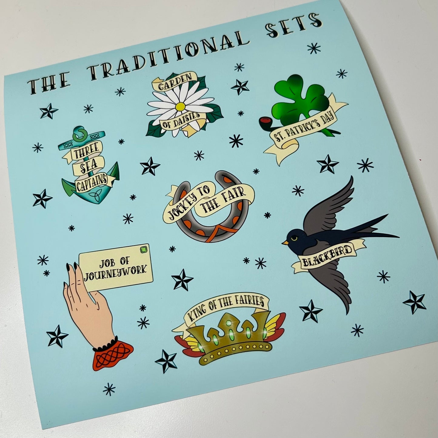 PREORDER! Traditional Set Tattoo Style Art Print