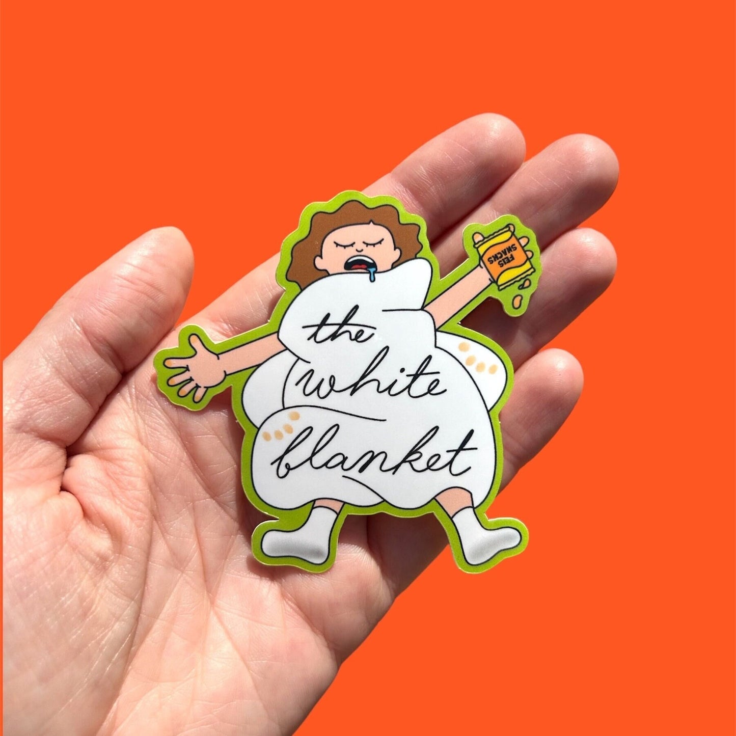 The White Blanket Sticker