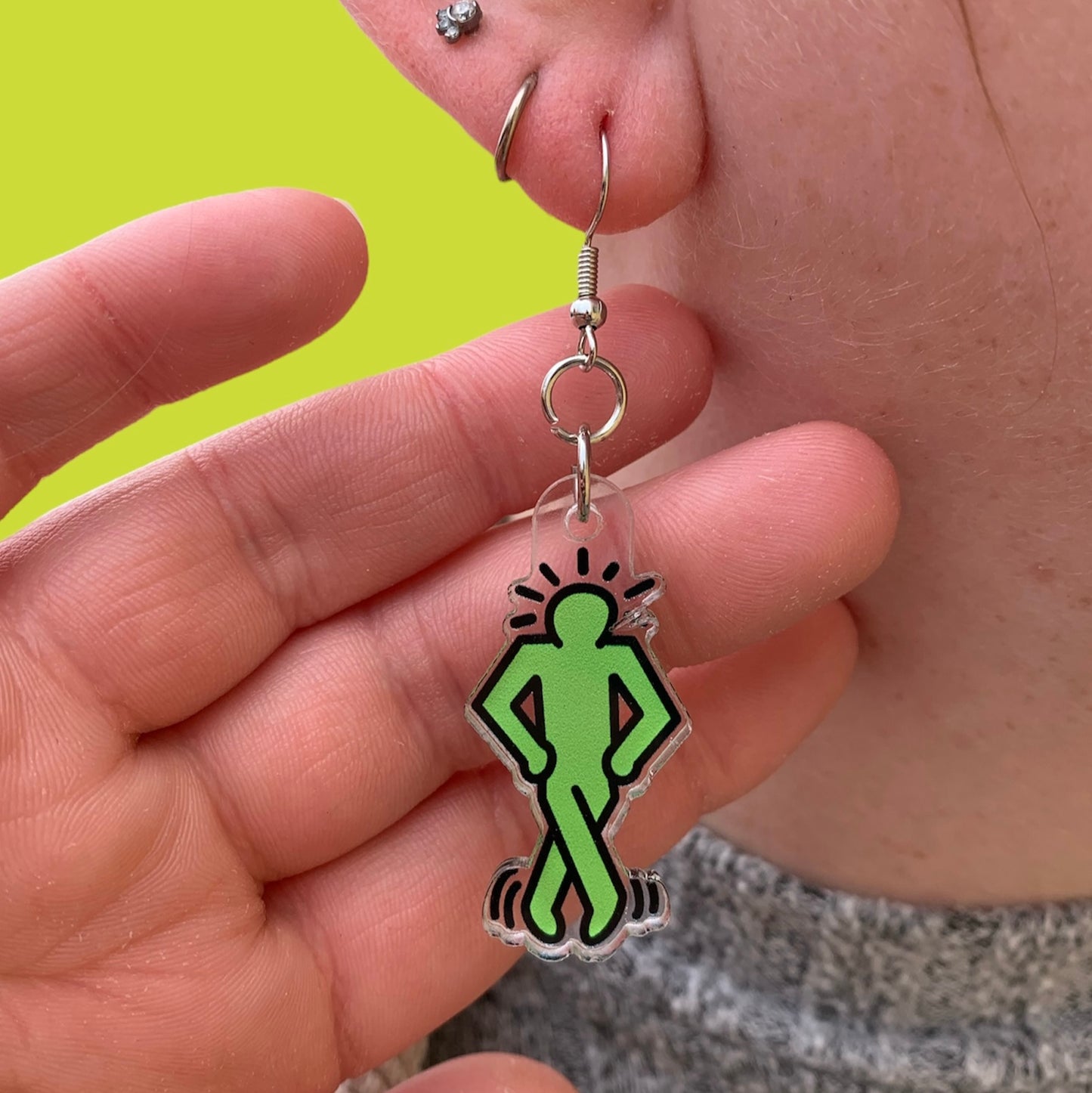 Irish Dance Pop Art Acrylic Earrings
