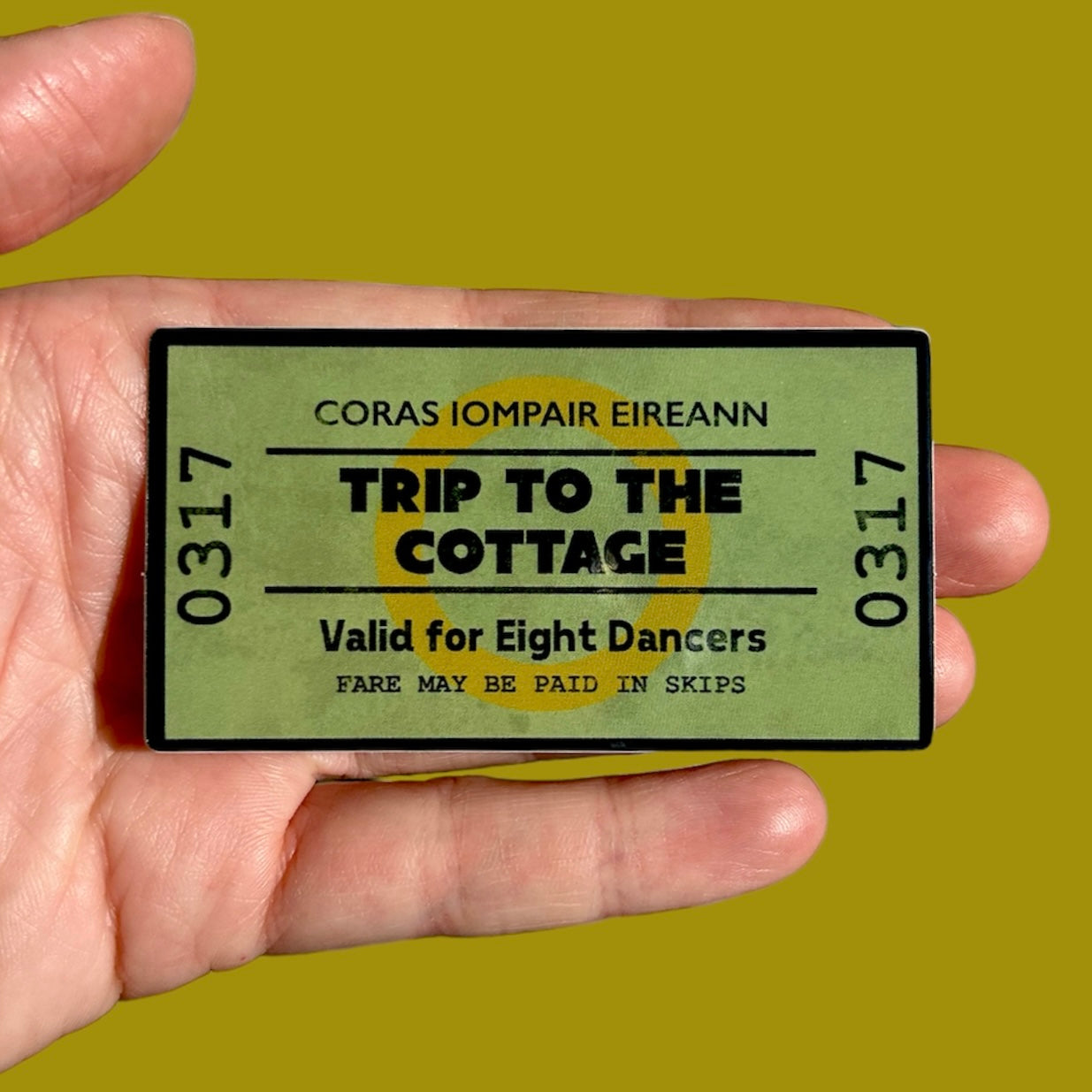 Trip to the Cottage Sticker