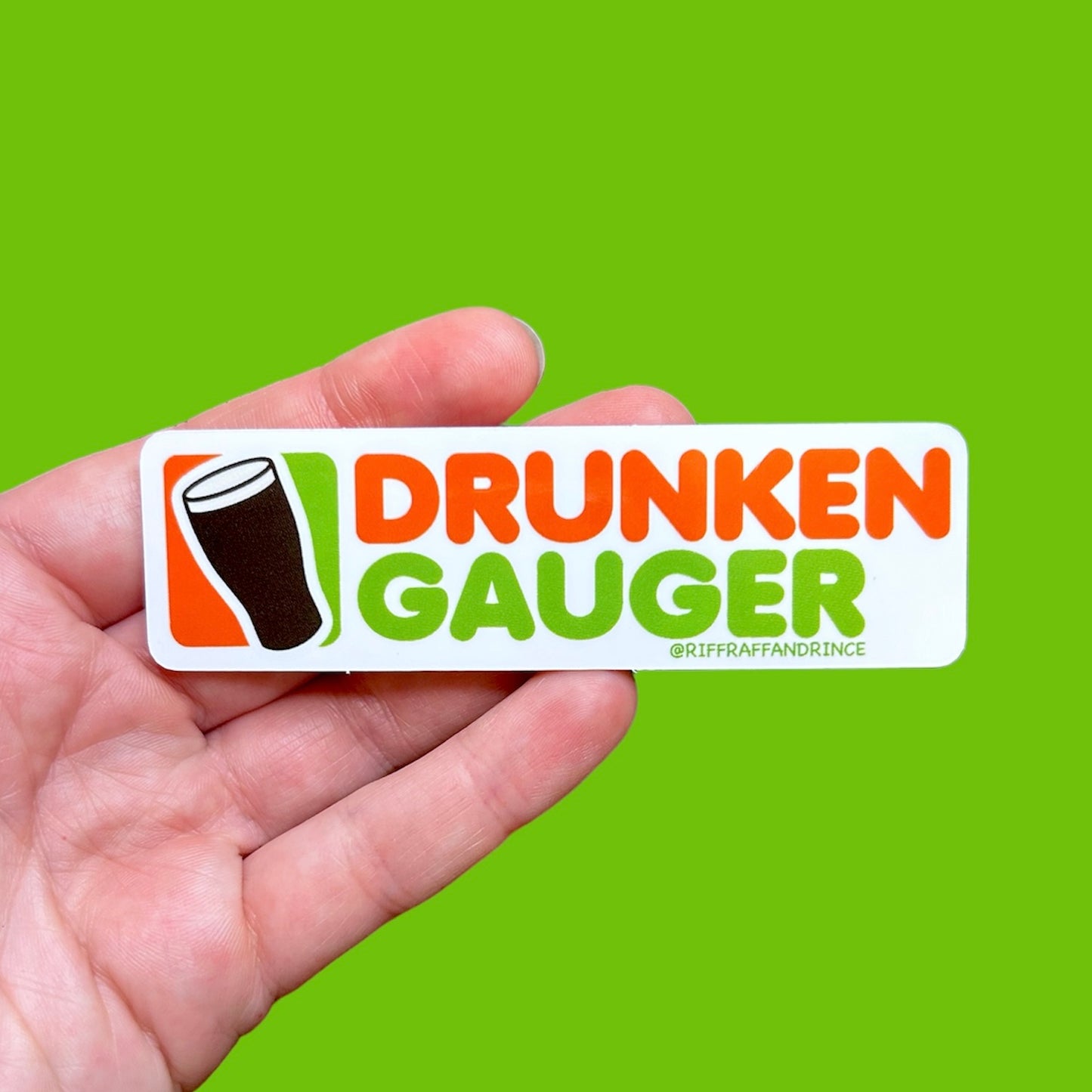 Dunkin' Drunken Gauger Sticker