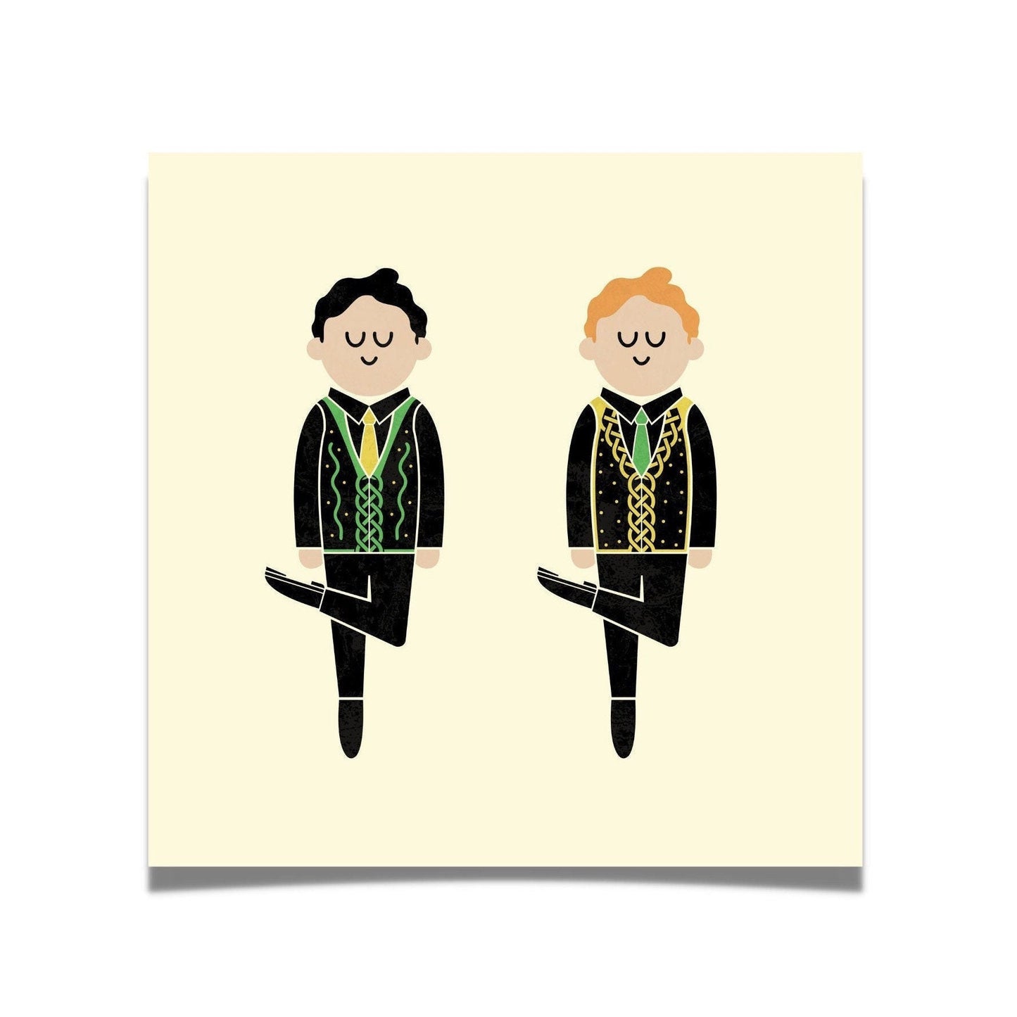 Irish Dancing Feis Boys Art Print by Teo Zirinis