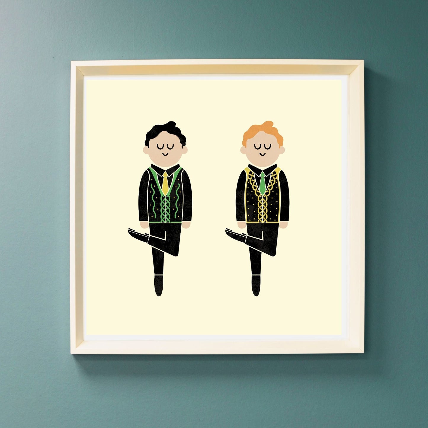 Irish Dancing Feis Boys Art Print by Teo Zirinis