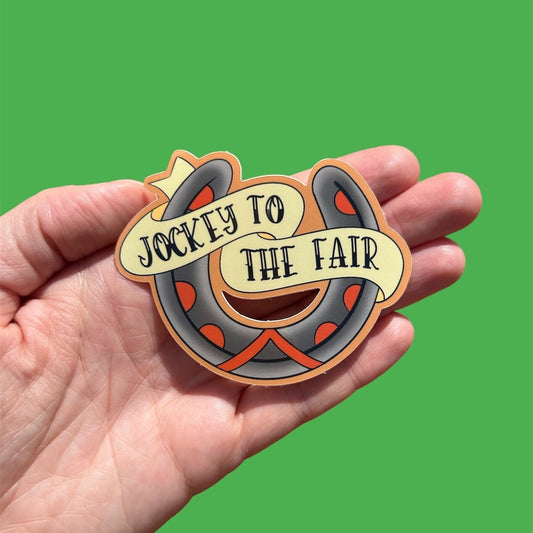 Jockey to the Fair Traditional Set Sticker
