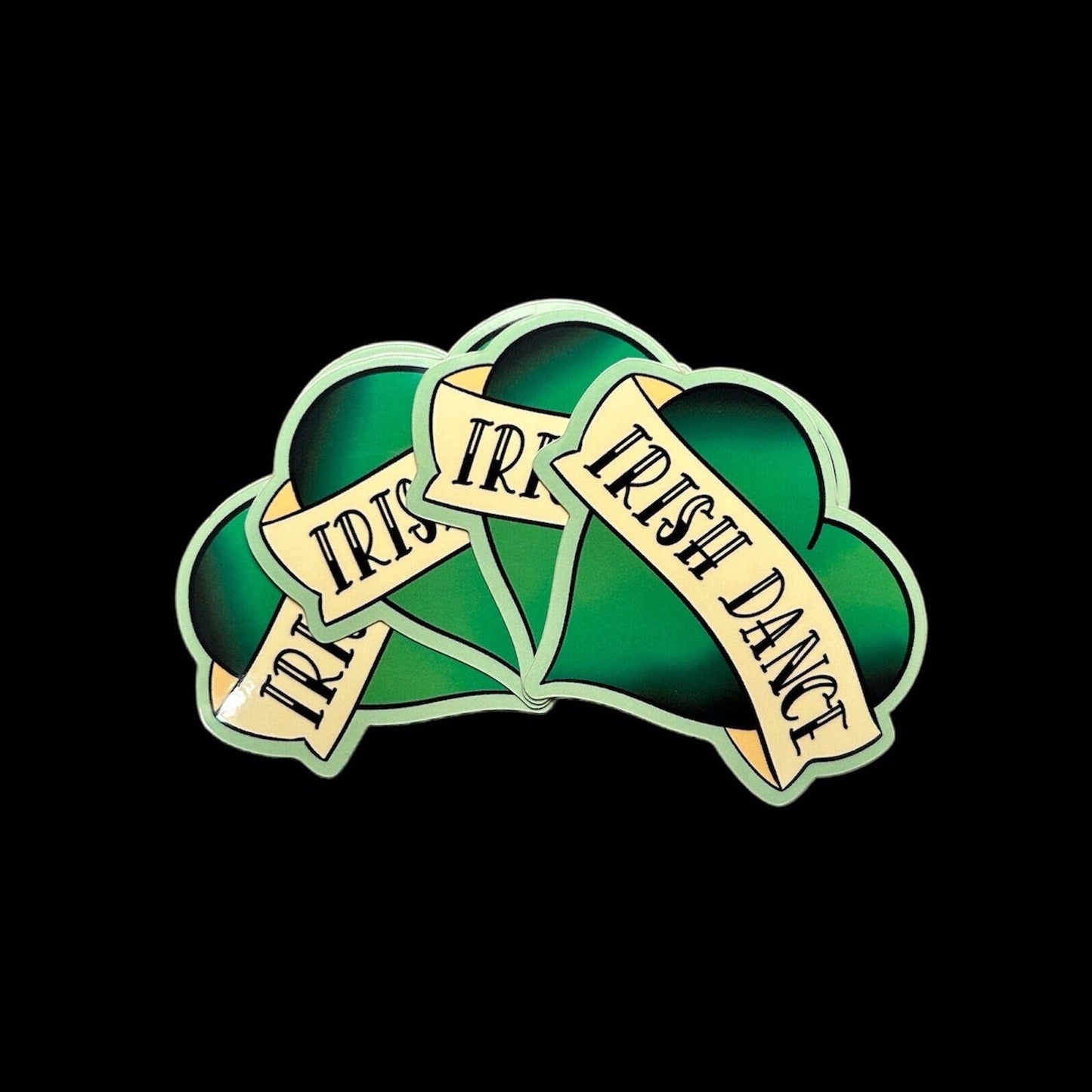 Irish Dance Heart Tattoo Sticker
